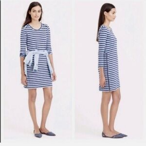 J. Crew Striped Side Zip Dress sz medium NWT